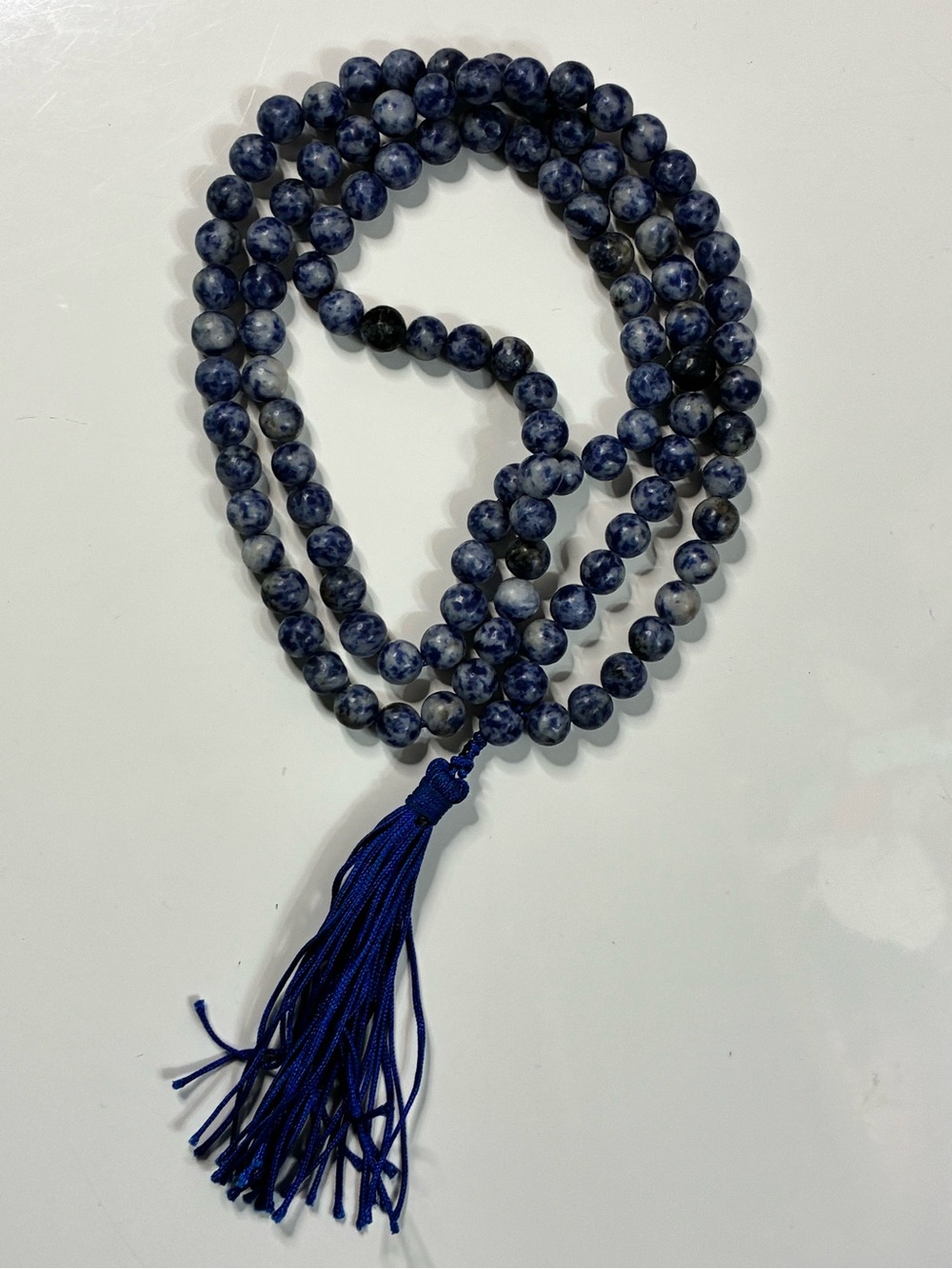 Stunning BL & WH Natural Stone Beaded Tassel Necklace Casual Everyday Elegant - Picture 12 of 13